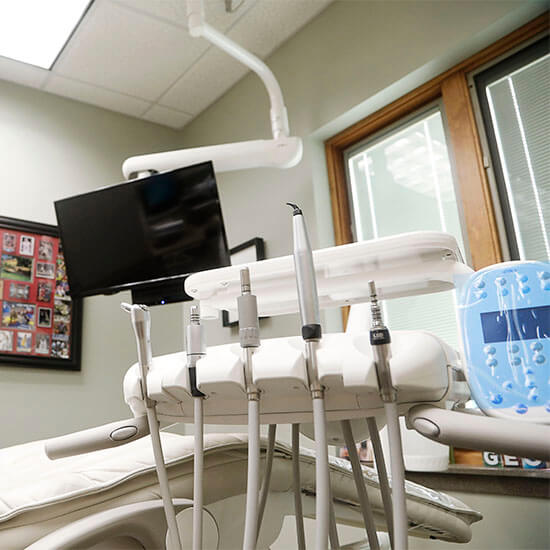 Our dental office with full dental equipment